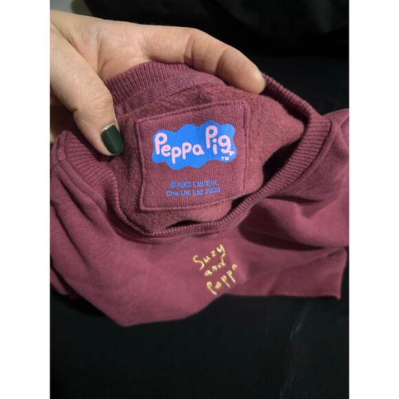 Peppa Pig Suzy Sheep Sweater by Next Maroon Embroidery Cotton Blend Size 3-4Y - Picture 5 of 6